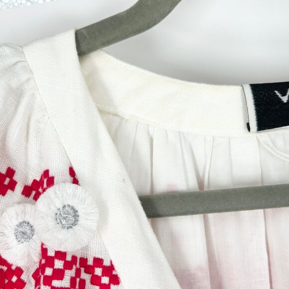 Alexis Wylla Embroidered Linen Blend Boho Maxi Dress - Picture 9 of 14